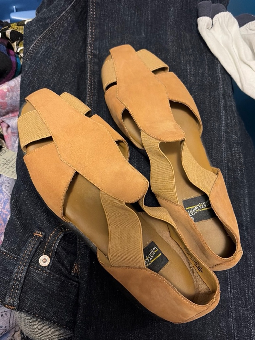 Vintage "What's What" Genuine Leather Caged Fisherman Sandals 7.5 by Aerosoles